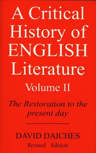 a critical history of english literature by b.r malik